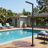 316 Stainless Steel Outdoor Shower Cold Water Freestanding for Pool and Garden