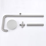 Wall-Mounted Single Function Cold Water Outdoor Shower 316 Stainless Steel Poolside Shower