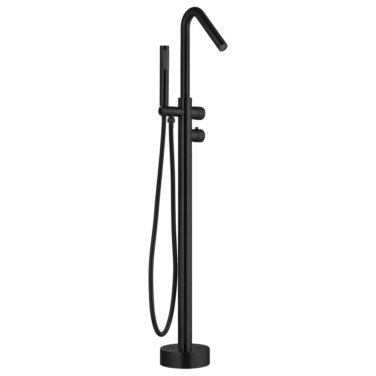 Floor-Mounted Thermostatic Bathtub Faucet Dual-Function with Handheld Shower 316 Stainless Steel