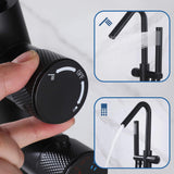Floor-Mounted Thermostatic Bathtub Faucet Dual-Function with Handheld Shower 316 Stainless Steel