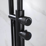 Floor-Mounted Thermostatic Bathtub Faucet Dual-Function with Handheld Shower 316 Stainless Steel