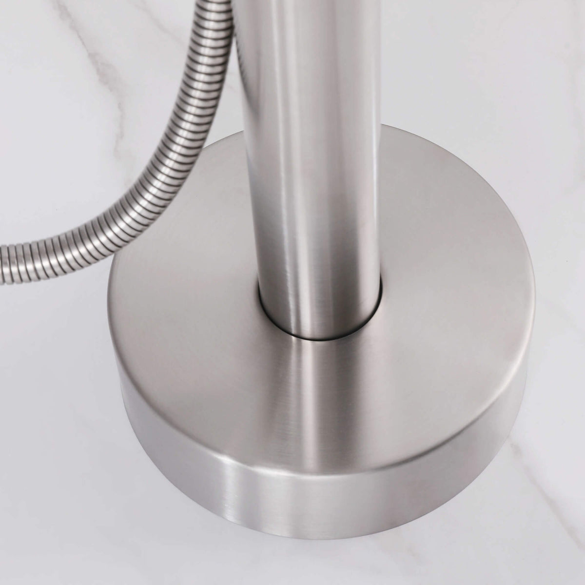 Floor-Mounted Thermostatic Bathtub Faucet Dual-Function with Handheld Shower 316 Stainless Steel