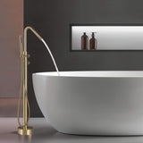 Floor-Mounted Thermostatic Bathtub Faucet Dual-Function with Handheld Shower 316 Stainless Steel