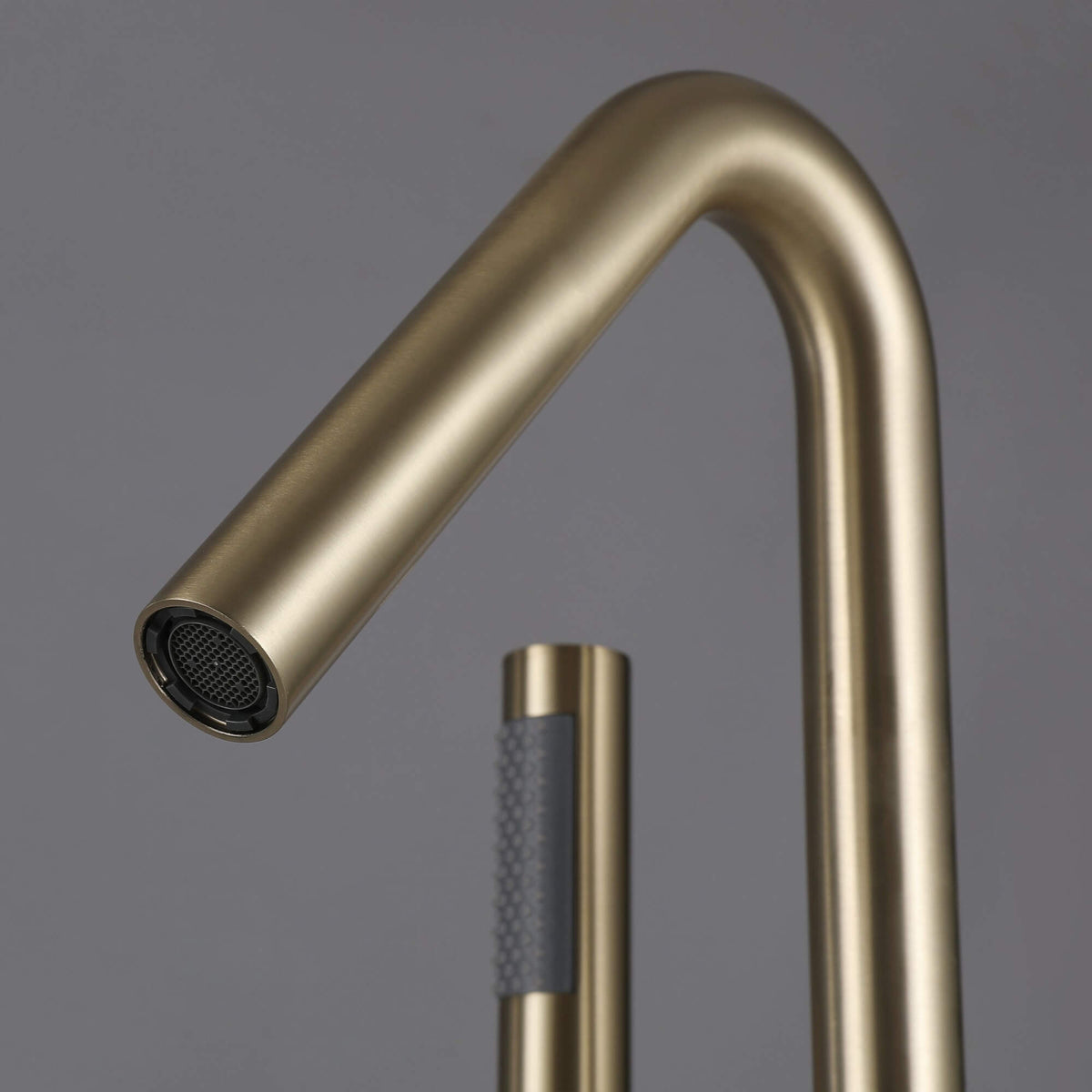Floor-Mounted Thermostatic Bathtub Faucet Dual-Function with Handheld Shower 316 Stainless Steel