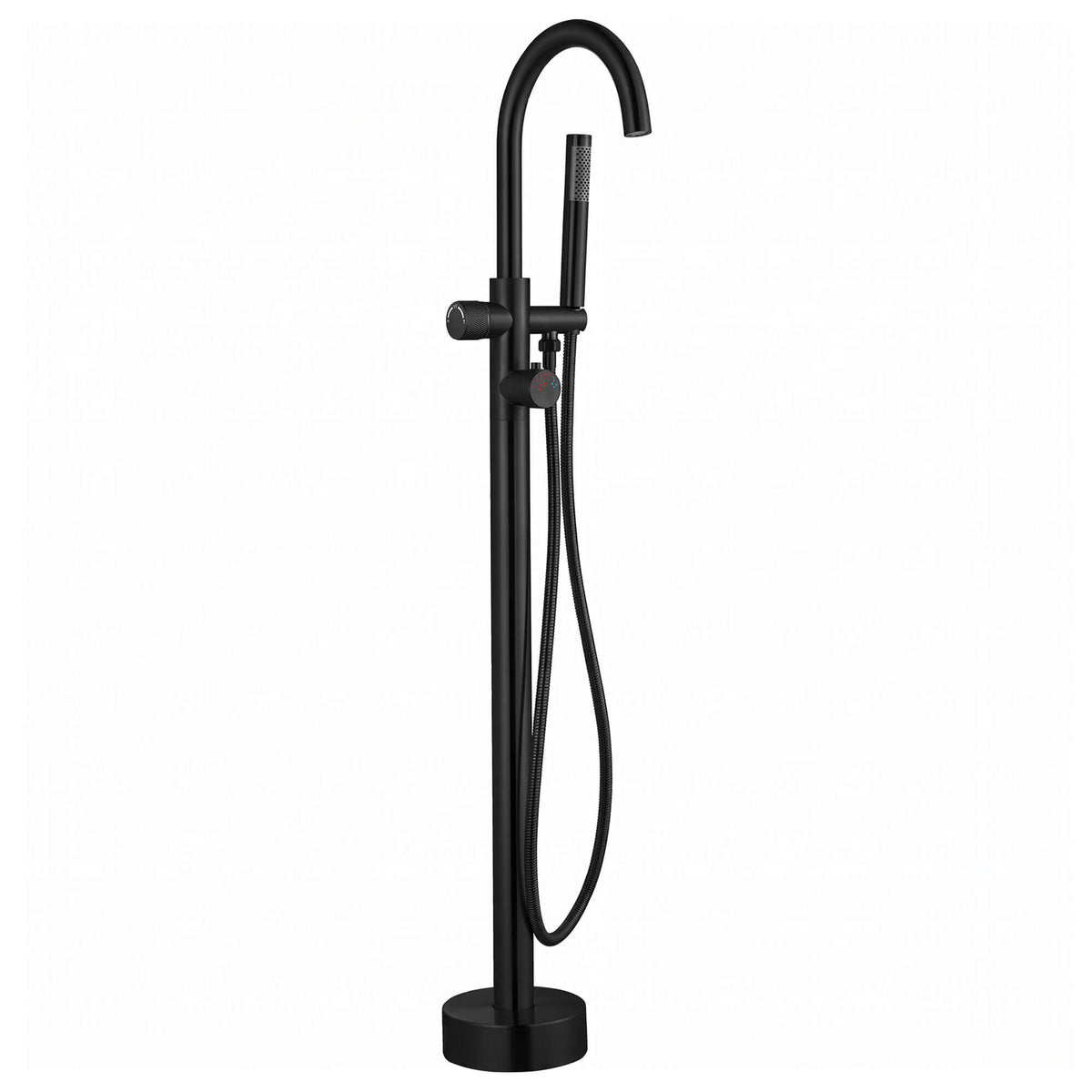 316 Stainless Steel Thermostatic Freestanding Tub Faucet with Handheld Shower