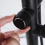 316 Stainless Steel Freestanding Outdoor Bathtub Faucet with Thermostatic Temperature Control and Handheld Shower