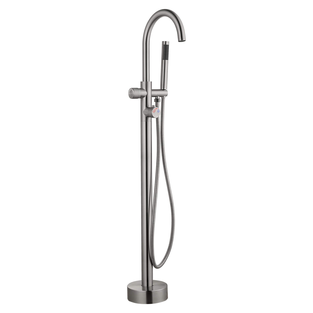 316 Stainless Steel Thermostatic Freestanding Tub Faucet with Handheld Shower