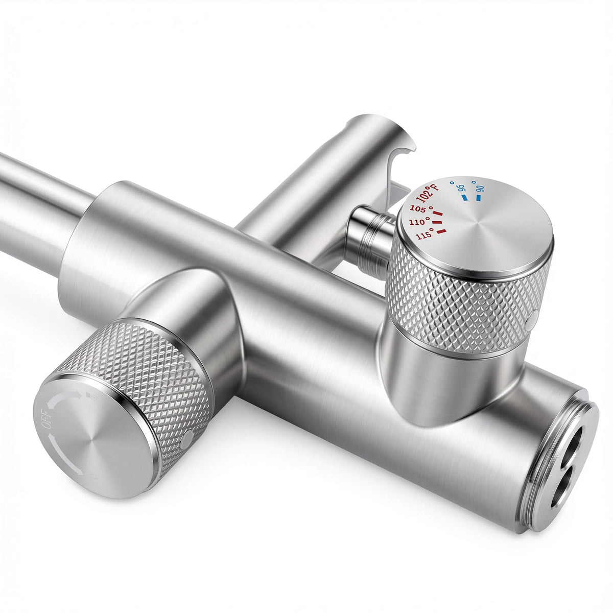 316 Stainless Steel Thermostatic Freestanding Tub Faucet with Handheld Shower
