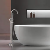 316 Stainless Steel Freestanding Outdoor Bathtub Faucet with Thermostatic Temperature Control and Handheld Shower