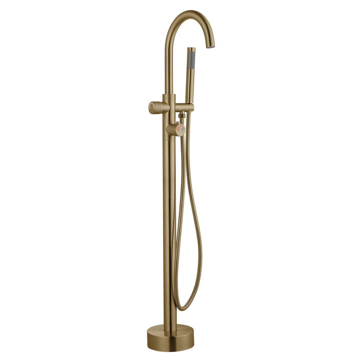 316 Stainless Steel Thermostatic Freestanding Tub Faucet with Handheld Shower