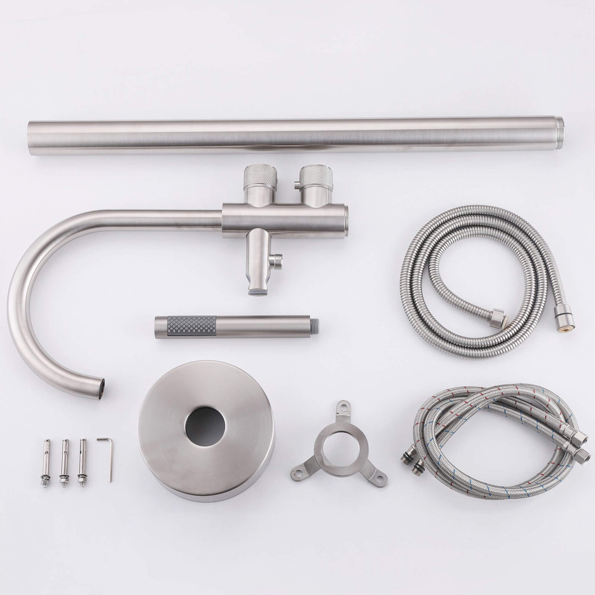 Thermostatic Bathtub Faucet with Hand Shower 316 Stainless Steel Freestanding Tub Filler