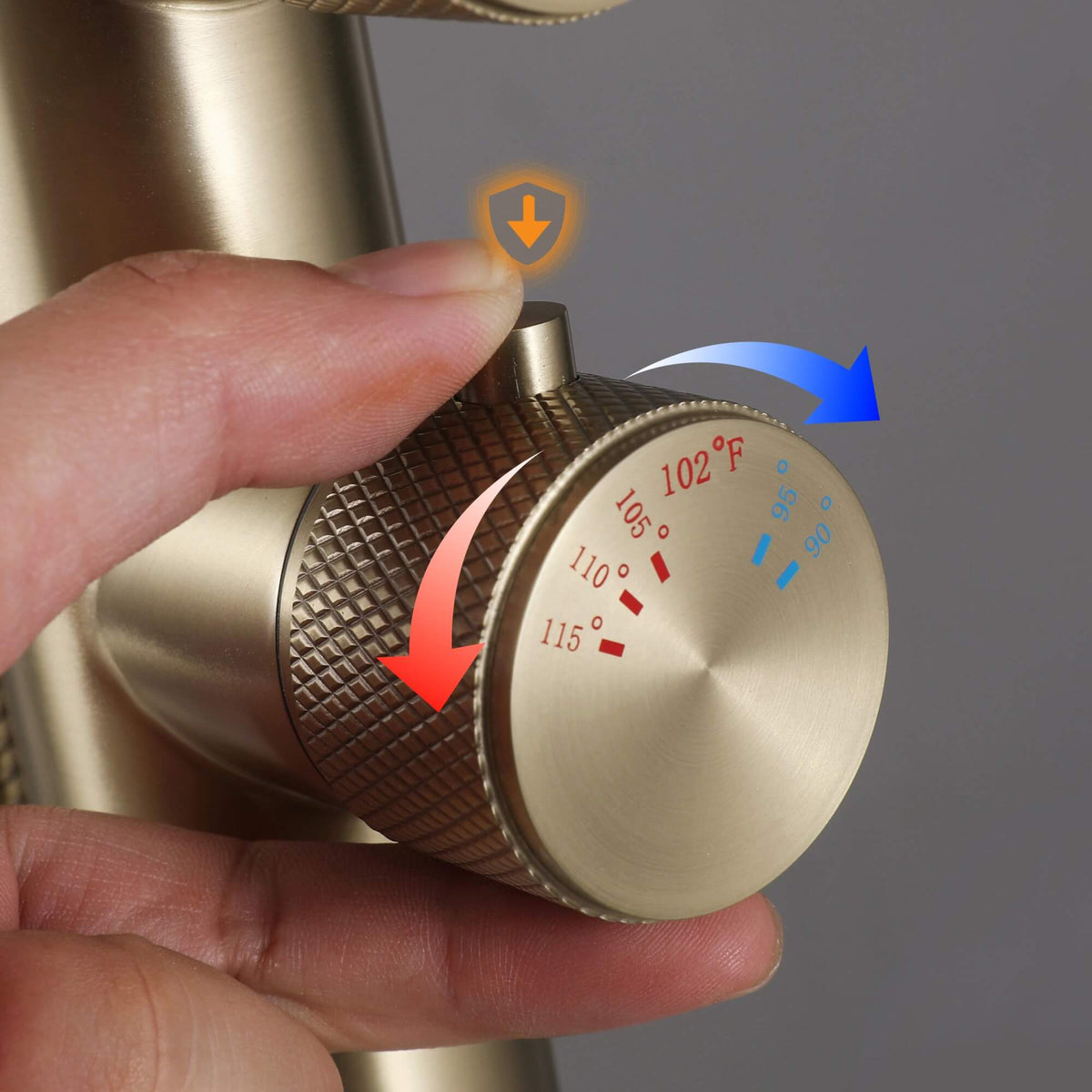 Thermostatic Bathtub Faucet with Hand Shower 316 Stainless Steel Freestanding Tub Filler