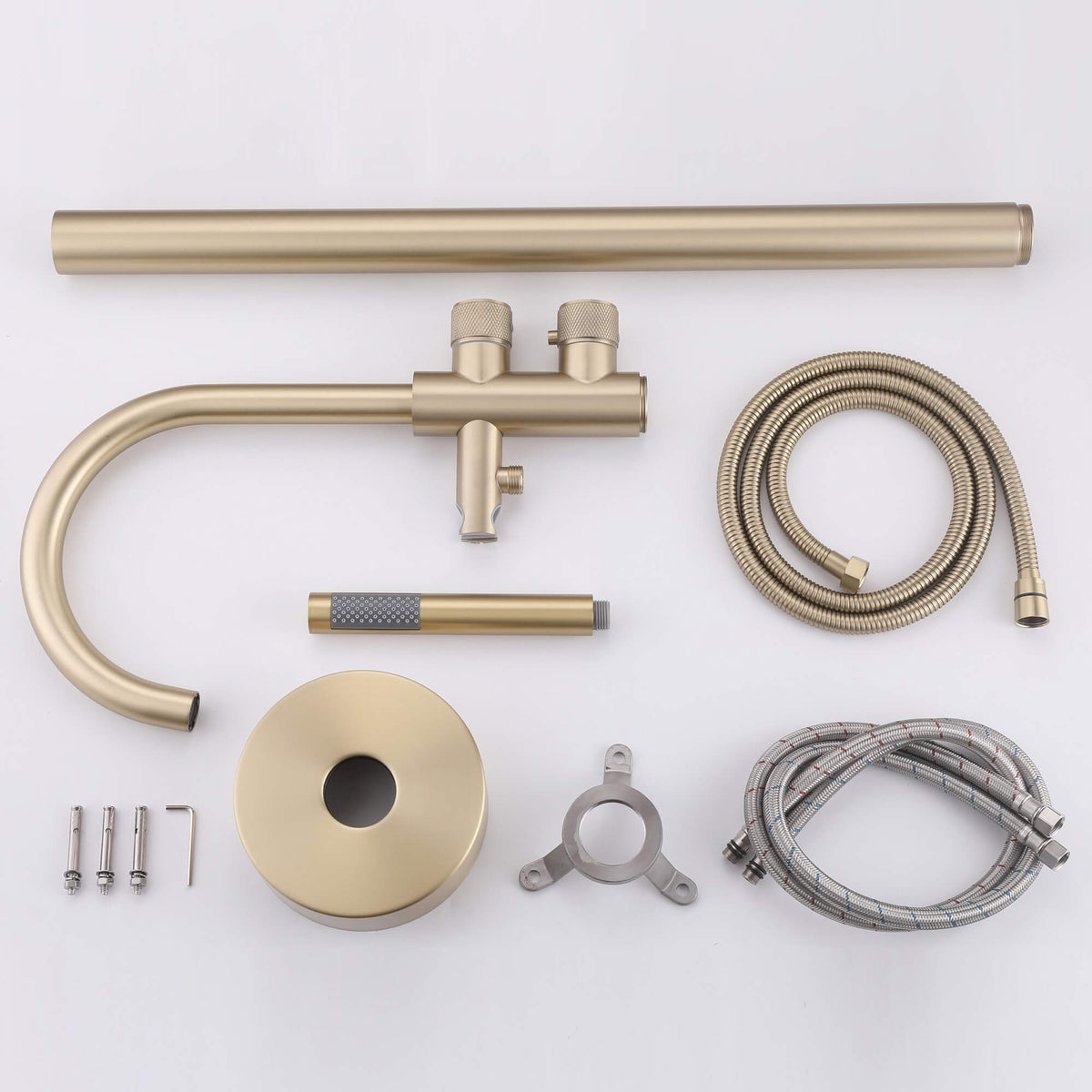 Thermostatic Bathtub Faucet with Hand Shower 316 Stainless Steel Freestanding Tub Filler