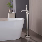 Freestanding Bathtub Faucet 304 Stainless Steel Tub Filler with Handheld Shower