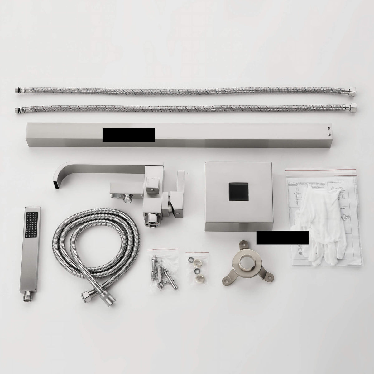Freestanding Bathtub Faucet 304 Stainless Steel Tub Filler with Handheld Shower