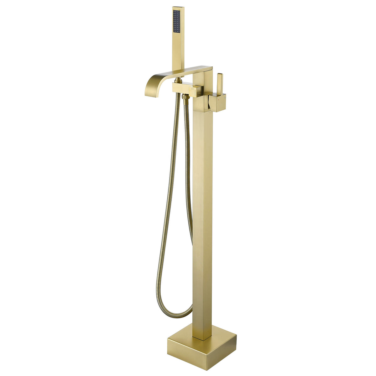 Freestanding Bathtub Faucet 304 Stainless Steel Tub Filler with Handheld Shower
