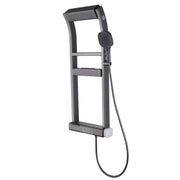 Thermostatic Shower System with 4 Water Modes Handheld Showerhead LED Display and Dual Storage Shelf