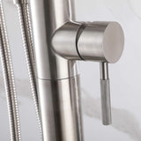 Freestanding 304 Stainless Steel Outdoor Shower with Extra-Wide Rainfall Head for Two-Person Use