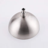 Freestanding 304 Stainless Steel Outdoor Shower with Rainfall Head Hand Shower and Shelf