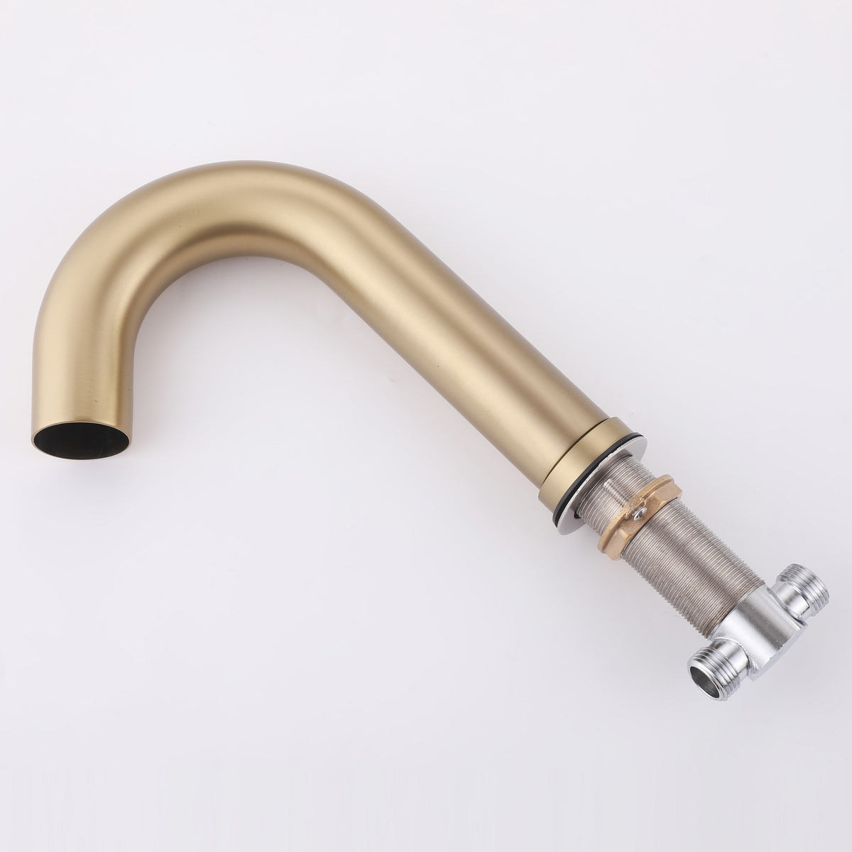 5-Hole Deck-Mount Roman Tub Faucet with Hand Shower and Swivel Tub Spout