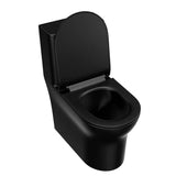 Matte Black Elongated One-Piece Toilet with Quiet Flush