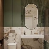 Matte White Wall-Mounted Bathroom Sink Stone Resin Rectangular Basin with Drain