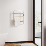 6-Bar Wall Mounted Electric Towel Warmer Rack with Timer & Smart Temperature Control