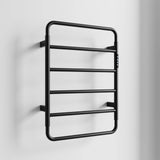 6-Bar Wall Mounted Electric Towel Warmer Rack with Timer & Smart Temperature Control