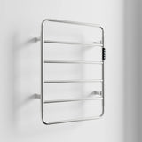 6-Bar Wall Mounted Electric Towel Warmer Rack with Timer & Smart Temperature Control