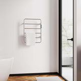 6-Bar Wall Mounted Electric Towel Warmer Rack with Timer & Smart Temperature Control