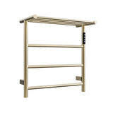 Wall Mounted Heated Towel Warmer with Shelf – 304 Stainless Steel