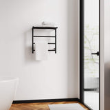 Wall Mounted Heated Towel Warmer with Shelf – 304 Stainless Steel