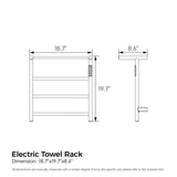 Wall Mounted Heated Towel Warmer with Shelf – 304 Stainless Steel