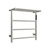 Wall Mounted Heated Towel Warmer with Shelf – 304 Stainless Steel