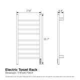 Towel Warmer Wall Mounted Electric Heated Towel Rack 304 Stainless Steel