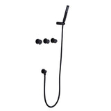 High-Pressure Handheld Shower Head With Stainless Steel Hose