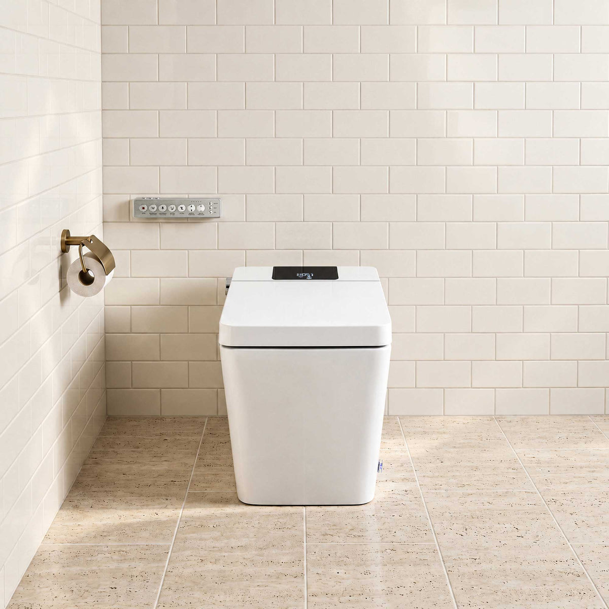 Smart Toilet with Bidet, Built-In Water Tank, Auto Flush & Heated Seat