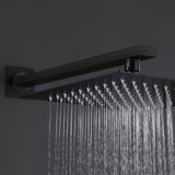 16-inch Shower Arm with Flange Stainless Steel Wall Mount Showerhead Arm