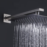 16" Shower Arm with Flange Stainless Steel Wall Mount Showerhead Arm