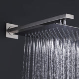 16-inch Shower Arm with Flange Stainless Steel Wall Mount Showerhead Arm