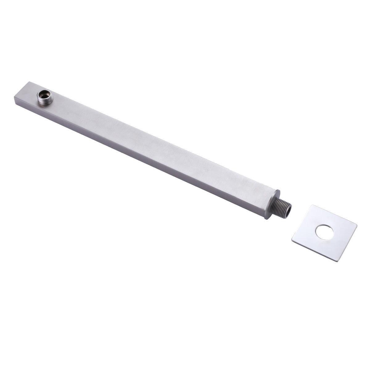 16-Inch Shower Arm with Flange Stainless Steel Wall Mount Showerhead Arm