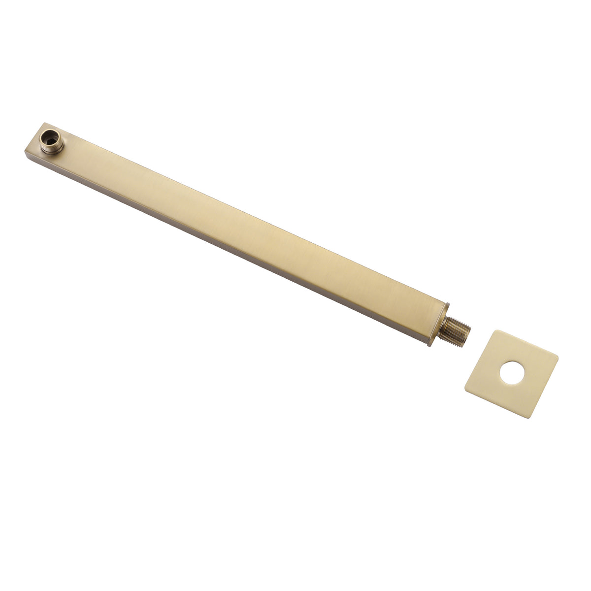 16-Inch Shower Arm with Flange Stainless Steel Wall Mount Showerhead Arm