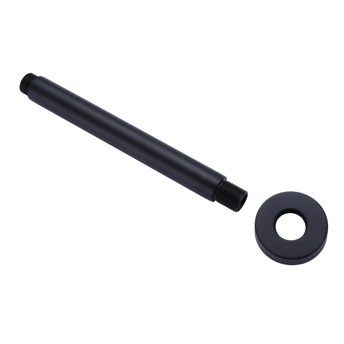 Shower Arm and O-Ring Flange 8-Inch Ceiling Mount Straight Shower Head Extension