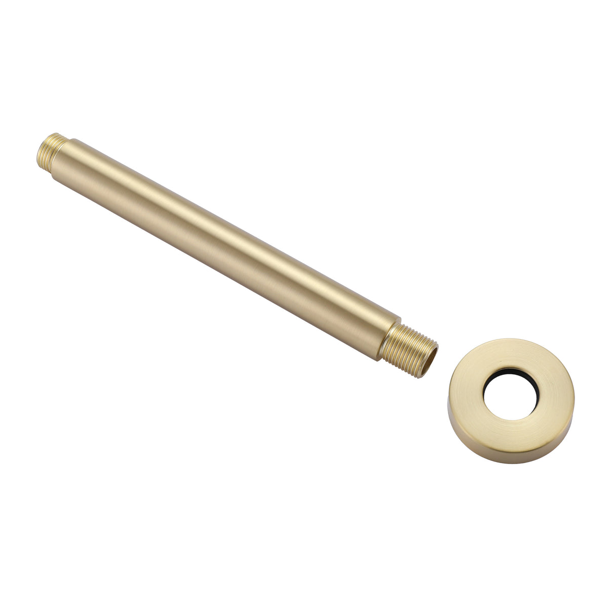 Shower Arm and O-Ring Flange 8-Inch Ceiling Mount Straight Shower Head Extension