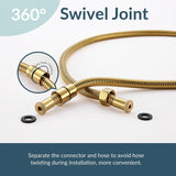 59-inch Shower Hose for Handheld Shower Head Brushed Gold