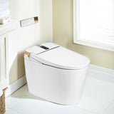 Tankless Smart Toilet with Bidet Auto Flush Auto Open & Auto Close Heated Seat Wireless Remote Control
