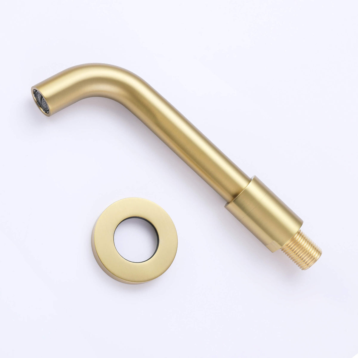 Solid Brass Tub Filler Spout Wall Outlet Faucet Spout Replacement Filler