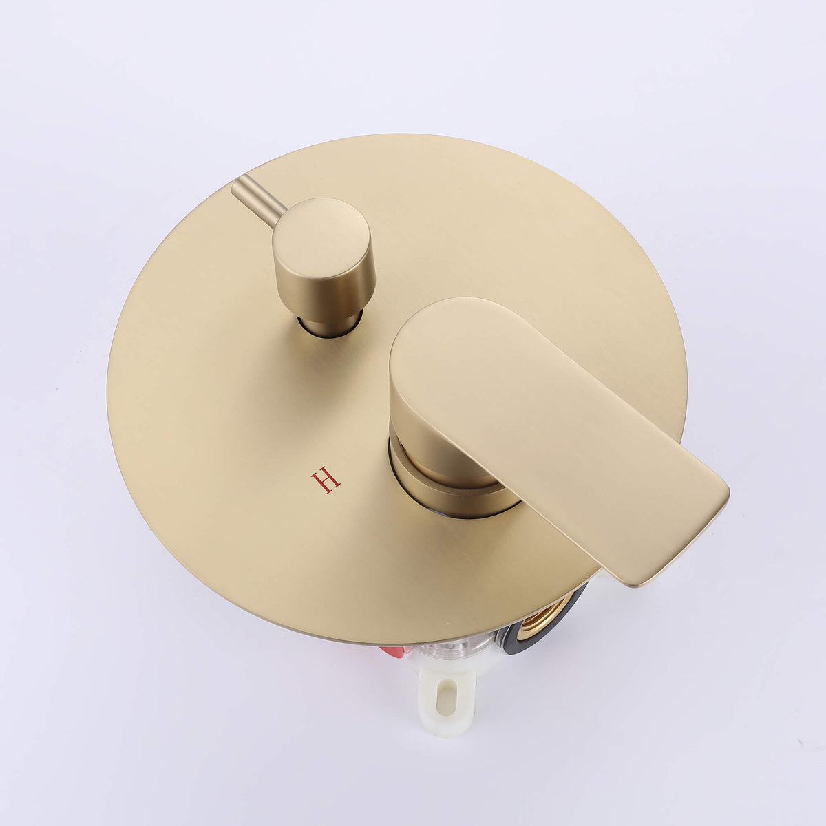 3-Function Round Rain Shower System with Handheld Shower & Tub Spout