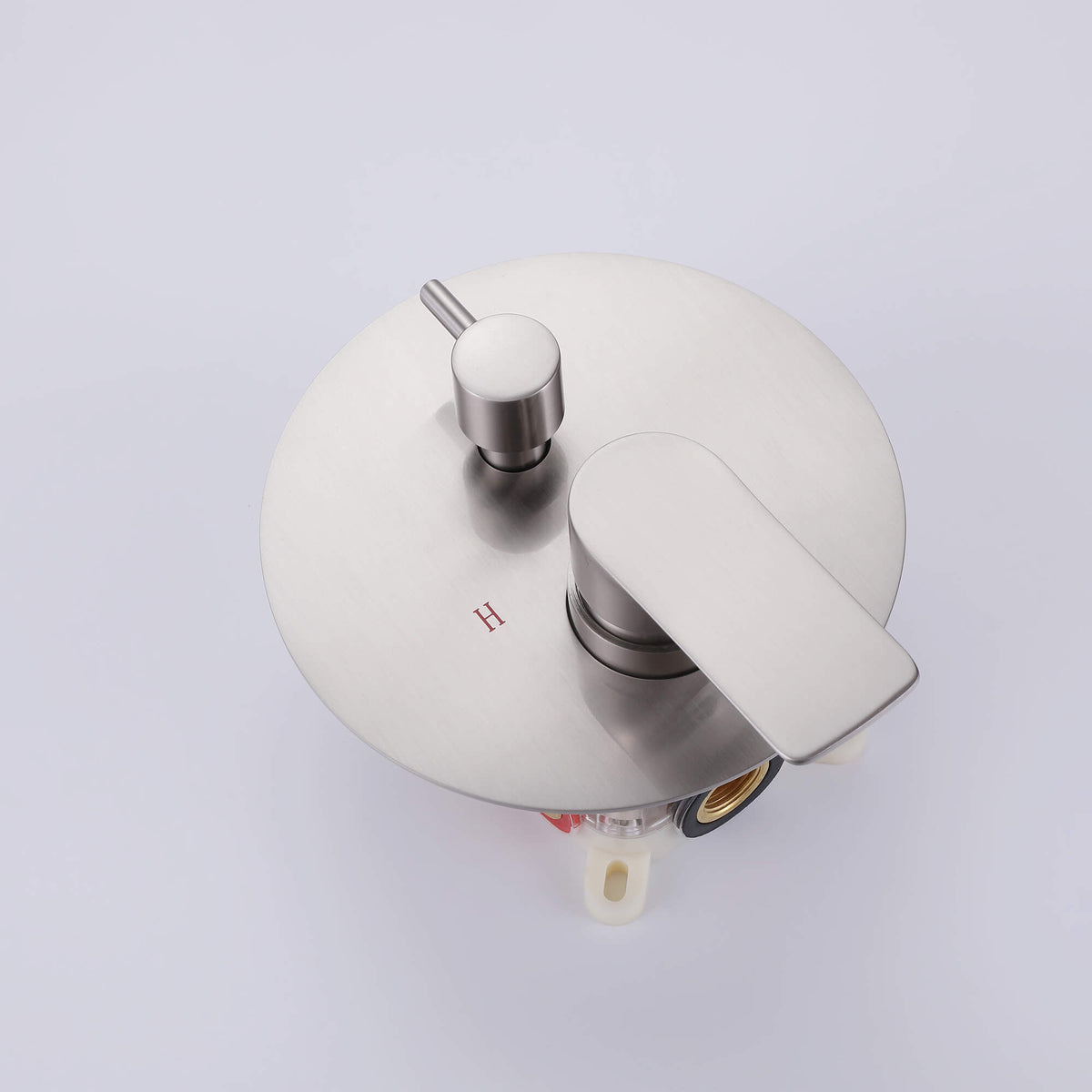3-Function Round Rain Shower System with Handheld Shower & Tub Spout
