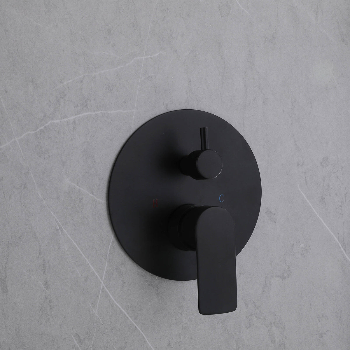 3-Function Round Rain Shower System with Handheld Shower & Tub Spout